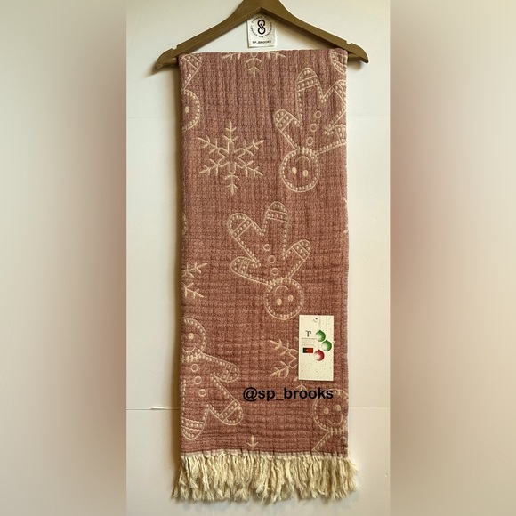 🎁Texteis Penedo Throw Blanket - Mallow Cotton Gingerbread - Made in Portugal - Picture 2 of 6